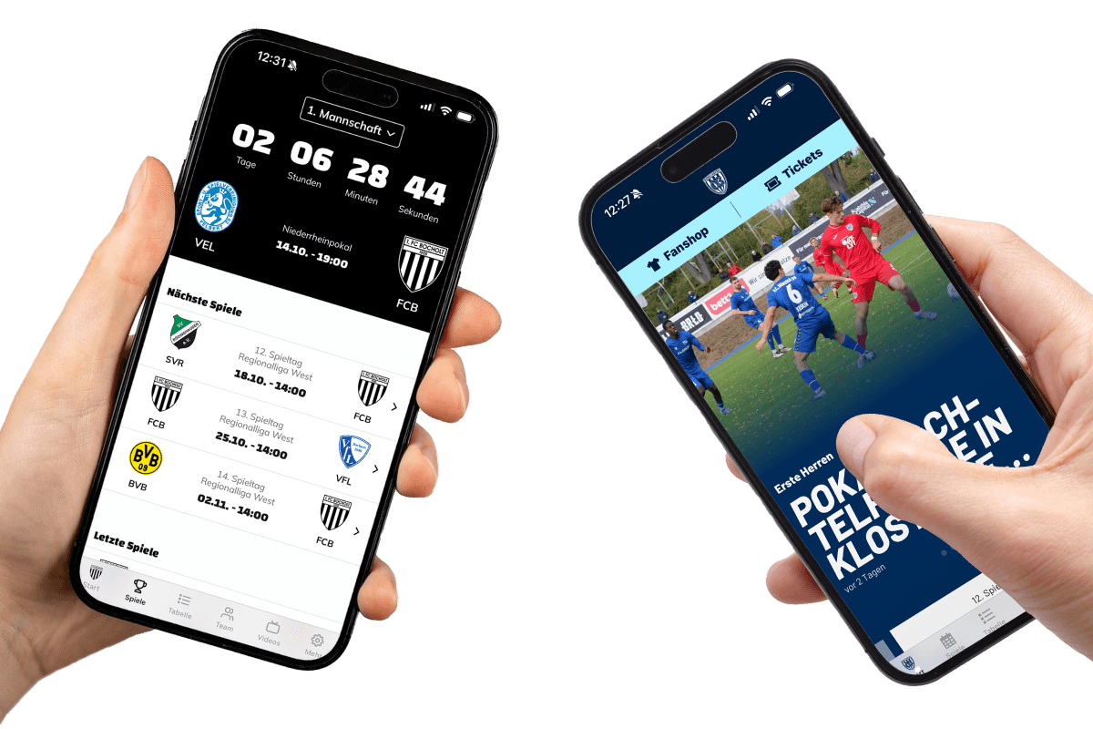 App von ClubShare für Handballvereine